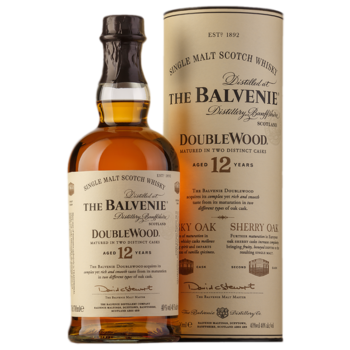 Виски The Balvenie Doublewood 12 лет 0,7 л в подарочной упаковке туба