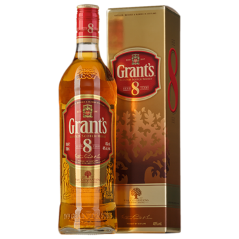 Виски Grant`s 8 лет 0,7 л в подарочной упаковке