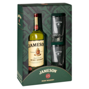 Виски Jameson 0,7 л в подарочной упаковке + 2 стакана