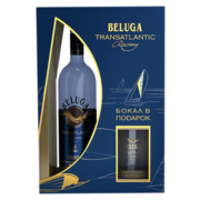 Водка Beluga Transatlantic 0,7 л в подарочной упаковке + рокс