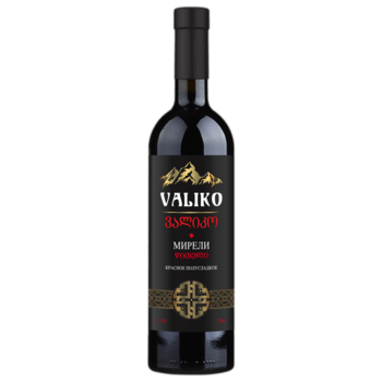 Вино VALIKO Мирели красное полусладкое 0,75 л