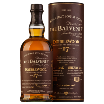 Виски The Balvenie Doublewood 17 лет 0,7 л в подарочной упаковке туба