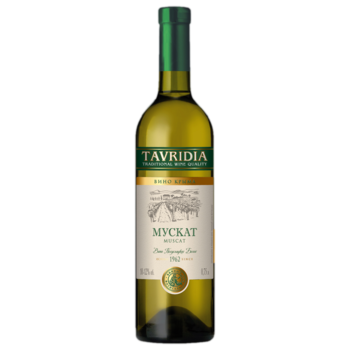 Вино Тавридия Мускат белое полусладкое 0,75 л