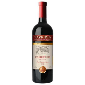 Вино Тавридия Саперави красное полусладкое 0,75 л