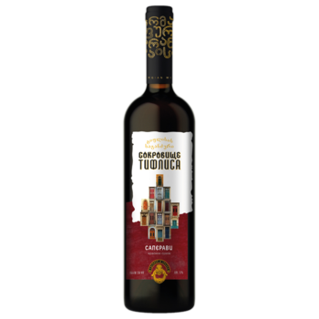 Вино Сокровище Тифлиса Саперави красное сухое 0,75 л