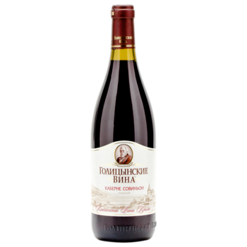 Вино Голицынские вина Каберне Совиньон красное полусладкое 0,75 л