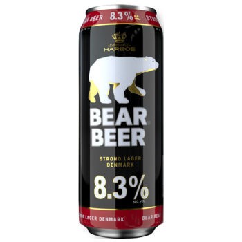 Пиво Bear Beer Strong Lager 0,45 л ж/б