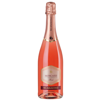 Вино игристое Scanavino Moscato Rose розовое сладкое 0,75 л